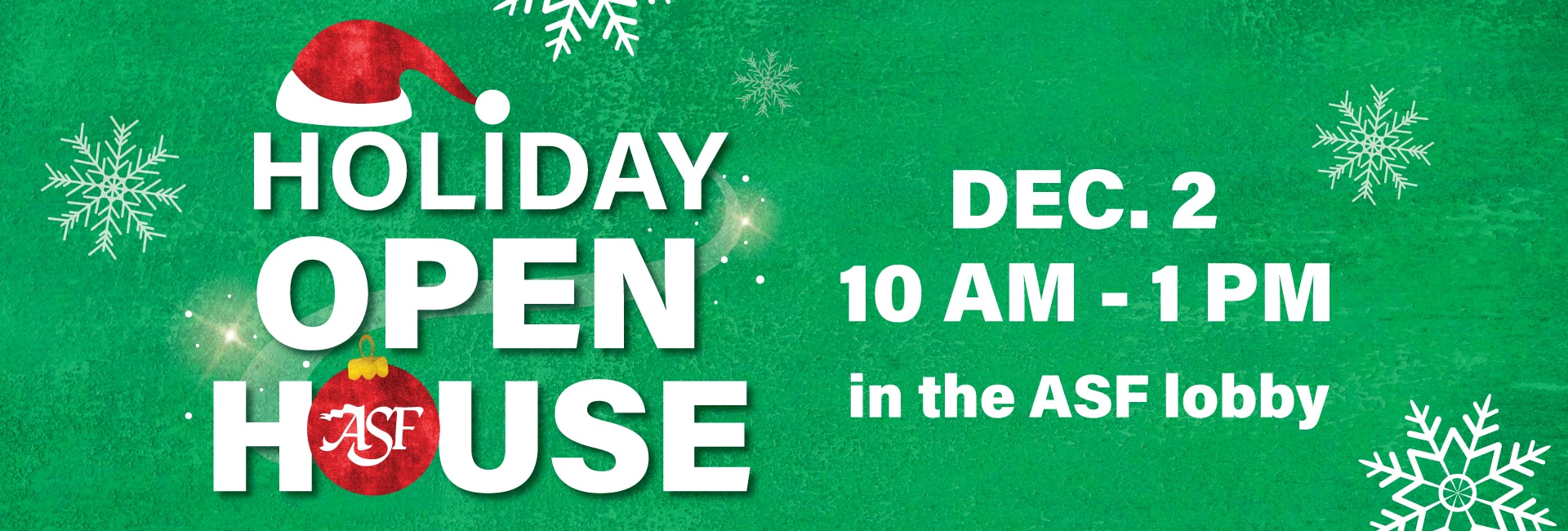 Holiday Open House event graphic