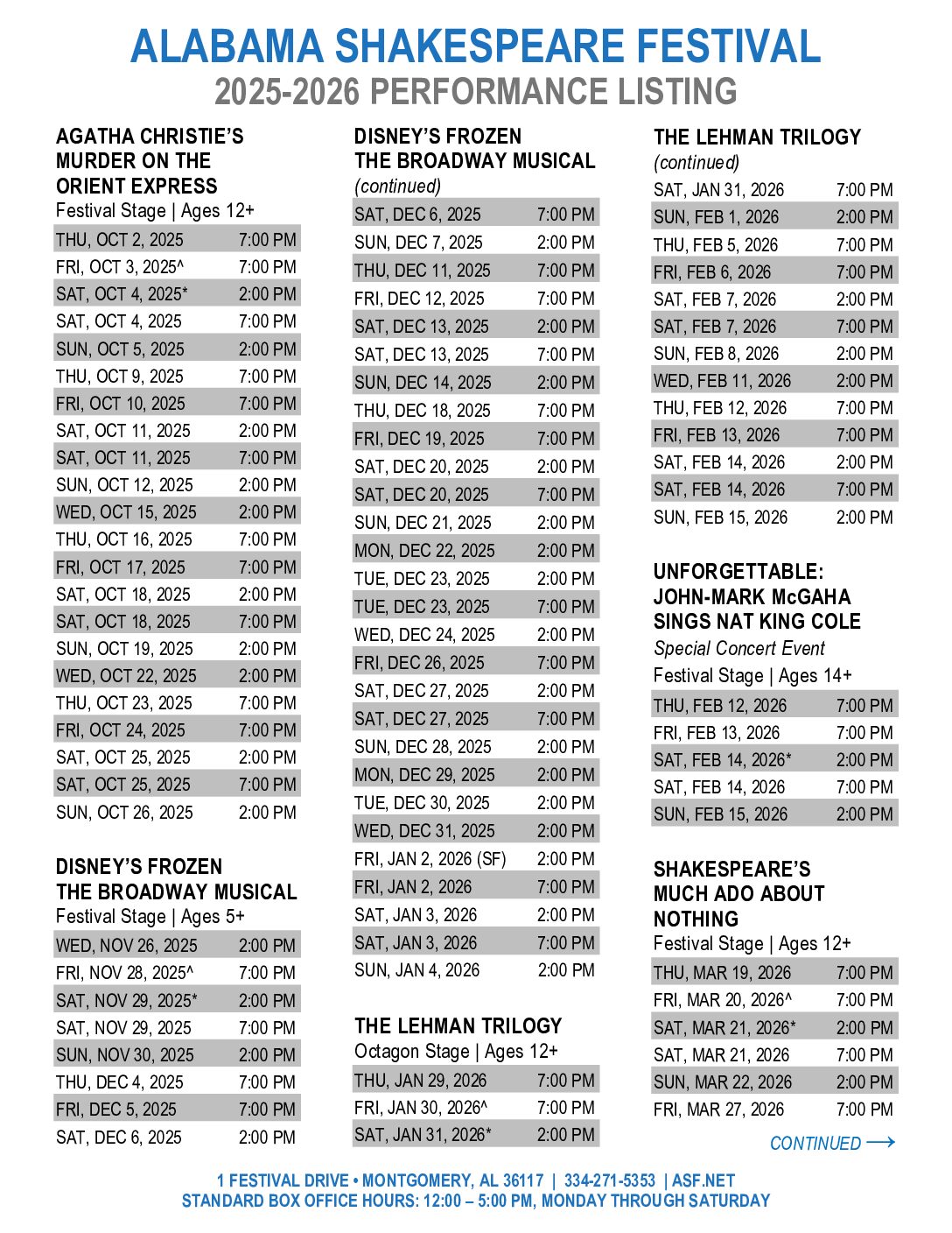 Thumbnail image of Season 53 show listings
